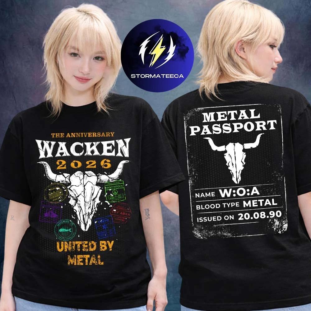 Мерч Музыкального Фестиваля Wacken 2026 В Вакеене DE 29 июля - 1 августа Футболка