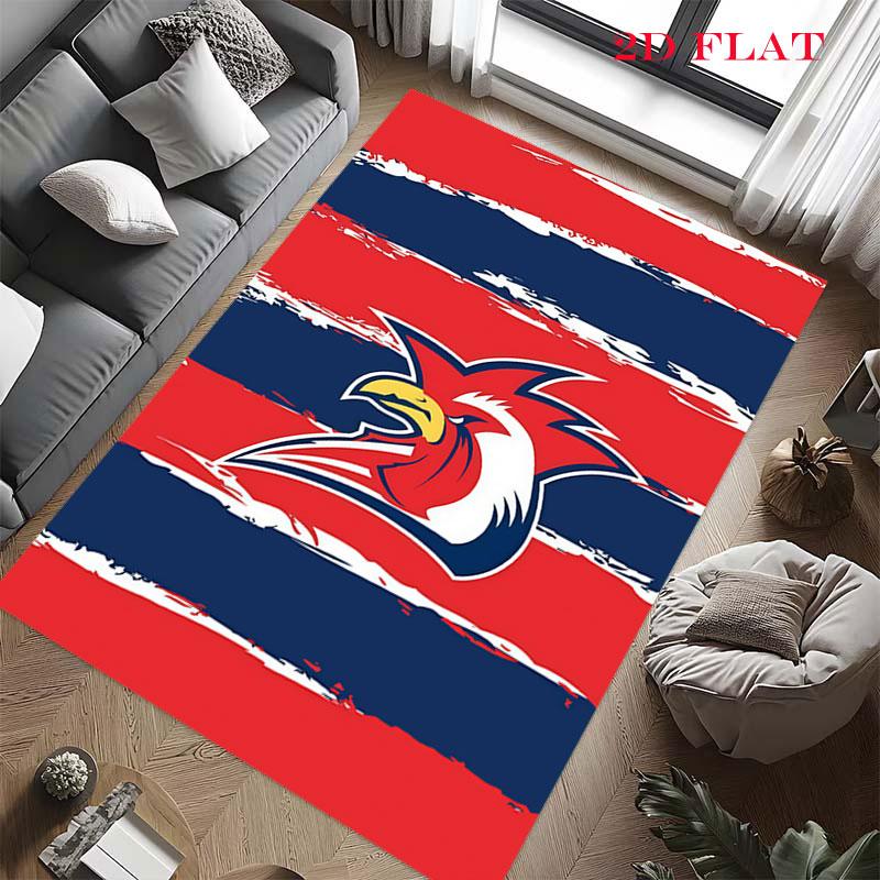 Sydney Roosters Champions Carpet Rug for Living Room Bedroom Home Sofa Decoration,Kids play Nonslip Floor Mat