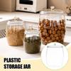 Plastic Transparent Storage Box Sealed Cereals Jar Flour Rice Nuts Beans Dry Food Container Clear Kitchen Pantry Organizer Bins