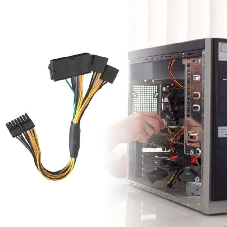 Reliable ATX24Pin to 16Pin Converters Cable for Computers Motherboards Power Adapter Cable 30cm