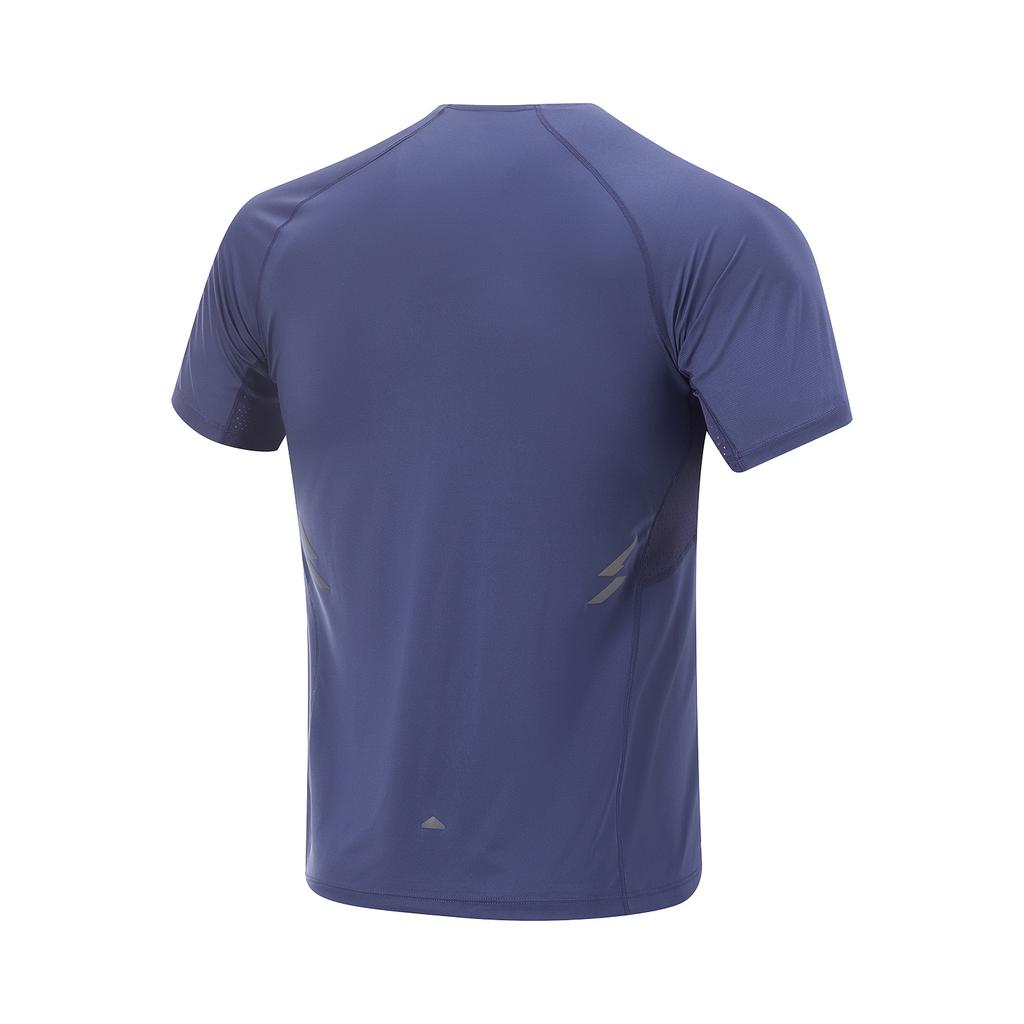 Мужская футболка Li Ning из коллекции для бега, цвет сумеречно-синий, ATSV005-3