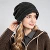 Soft Knitted Slouchy Hat Thickened Knit Hat High-End Feel Slouchy Beanie Hat  Casual Wear