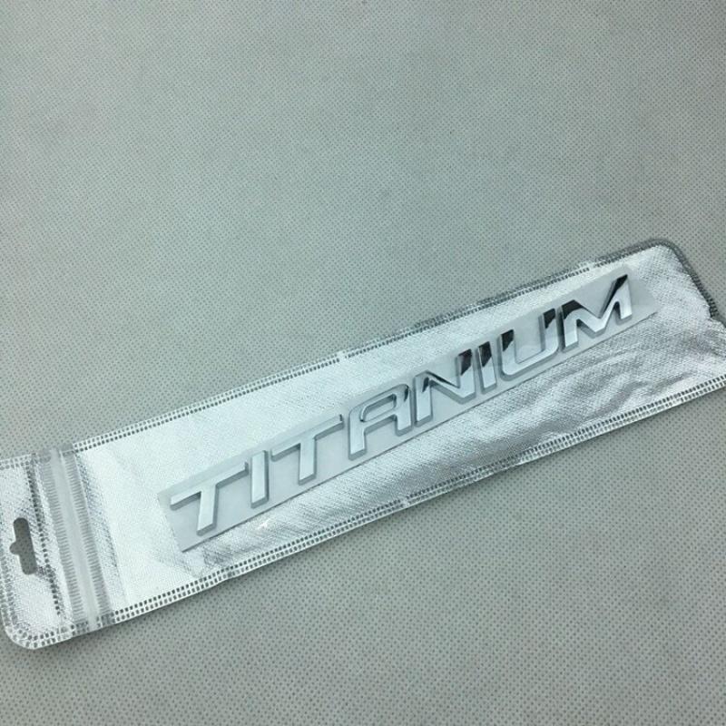 1X 3D металлическая Титановая эмблема заднего багажника, хромированный значок, наклейки для автомобиля, наклейки, пригодные для Ford Mondeo Taurus Ecosport, Стайлинг автомобиля