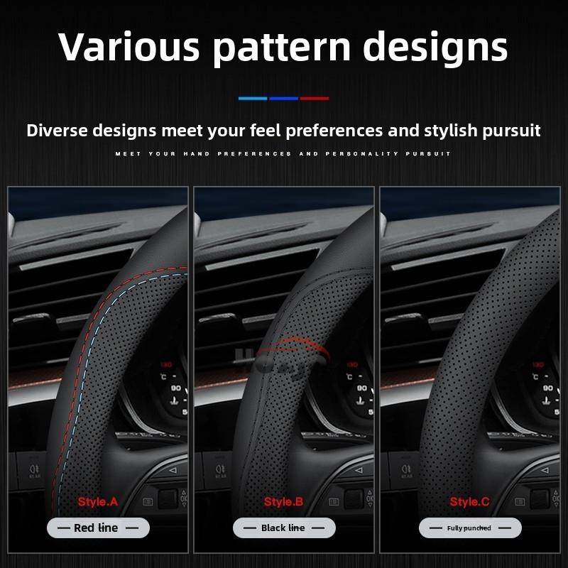 Кожаная накладка на руль автомобиля для Volvo XC90 S90 XC60 V90 V60 B4 B5 B6 T4 T5 T6 T8 D4 D5 2012 -2025 Автоаксессуары