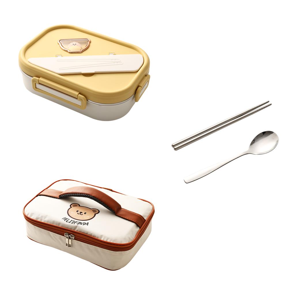 1200 мл 304 нержавеющая сталь Bento Lunch Box с суповой чашей портативный герметичный пищевой контейнер 4 отсека контейнер для обеда