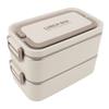 2000ml Leakproof Food Container 2 Tier Food Container Practical Lunch Storage Container  For Travel