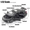 1/32 Toyota Corolla Hybrid Toy Car for Children Diecast Alloy Metal Miniature Model Pull Back Sound & Light Collection Gift Kid