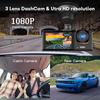 3-канальный 1080P видеорегистратор для WIFI GPS автомобильный видеорегистратор автомобильный видеорегистратор передняя и задняя камера ночного видения автомобильный аксессуар