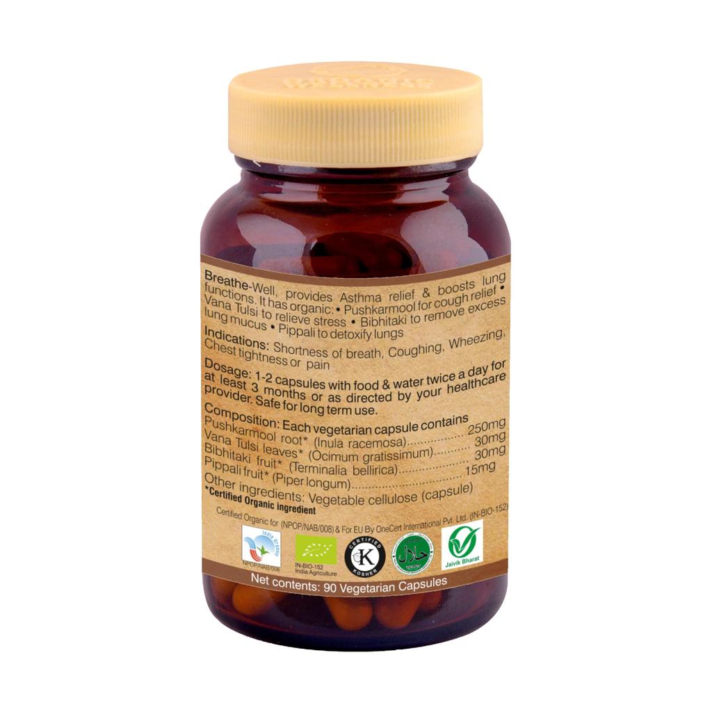 Brief Well (90 Cap), Breathe Well, Organic Wellness