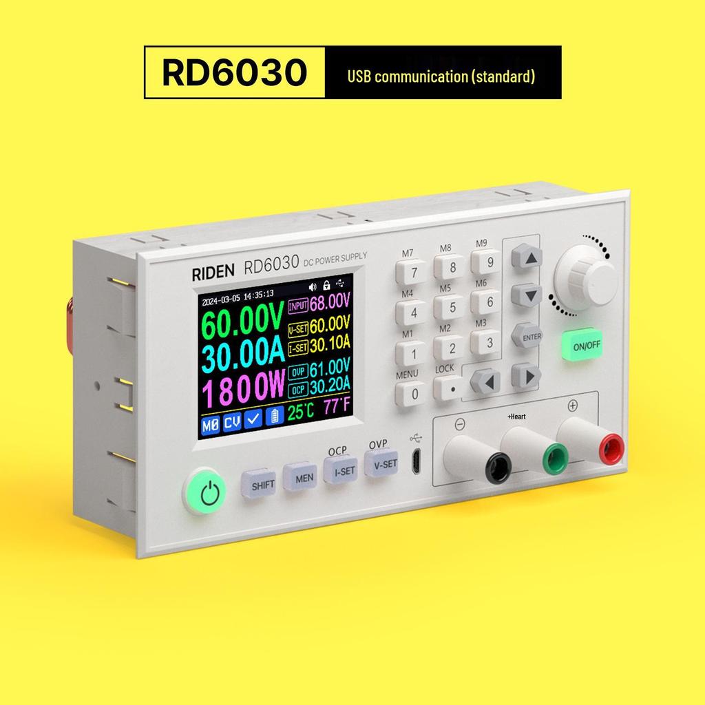 Регулируемый источник питания постоянного тока Ruiteng RD6030, цифровой дисплей 5 В/12 В/36 В/48 В/60 В, зарядное устройство для аккумулятора 30 А