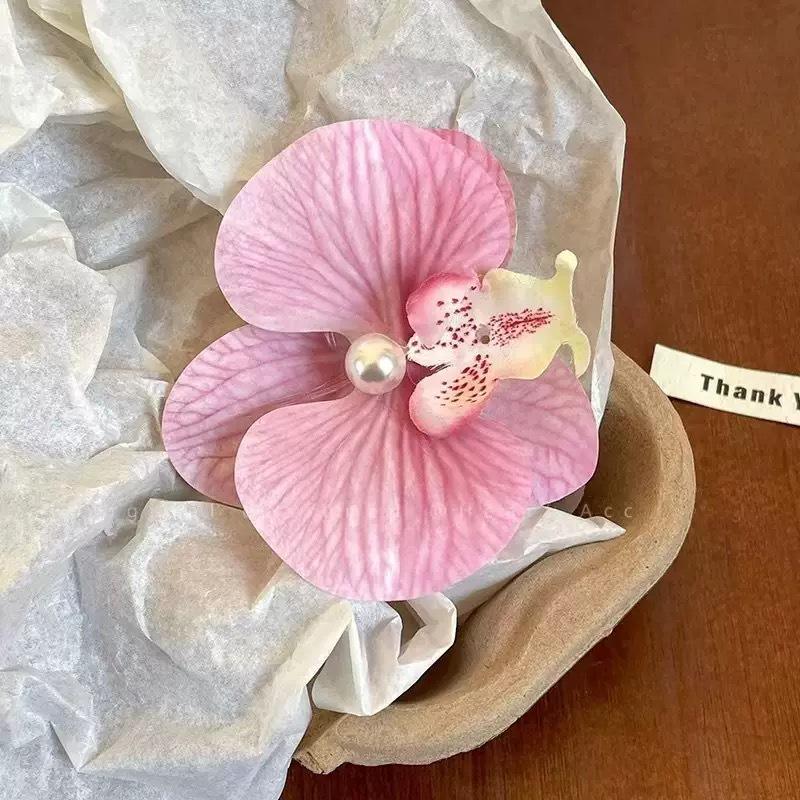 Caro 3D Rose Hair Claw Clip - 2024 High-End Floral Shark Clip for Women, Elegant Headwear