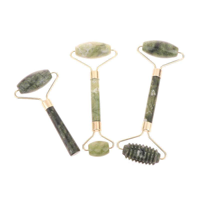 3 шт. Гуаша натуральный камень массаж лица нефритовый ролик Гуаша набор инструментов для массажа тела и лица спа