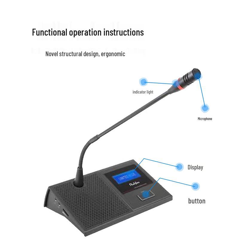 Runpu Professional Digital Wired Gooseneck Conference Microphone (CN version)