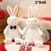 Rabbit Wedding Couple Plush Toy Stuffed Animal Doll Home Decoration Gift Kids