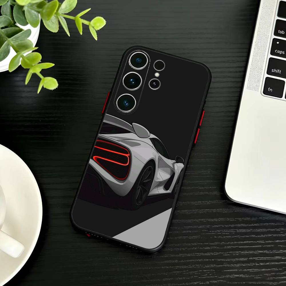 Автомобильный Крутой спортивный чехол для телефона для Samsung S26, S25, S24, S23, S22, S21, S20, Plus, Fe, Lite, Другие Черный чехол