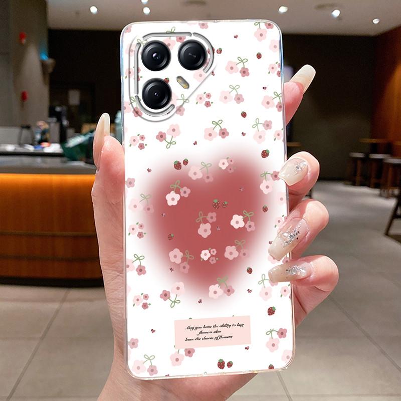 Для Tecno Pova 7 Pro LJ8 Чехлы Pova7 Ultra LJ9 Neo LJ6 LJ7 Funda Цветок Бабочка Чехол для Телефона Мягкий Силикон Прозрачный ТПУ Чехол