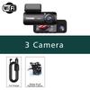 3 Channel Dash Cam for Car 1080P Video Recorder WIFI APP Dashcam Car DVR Front and Rear View Camera Night Vision car accessory