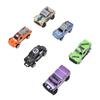6pcs Mini Car Model Collectible Alloy Pull Back Car Play Vehicle Set for Children Over 3 Years Old