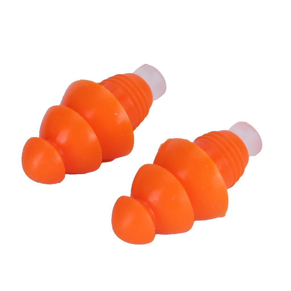 Многоразовые беруши Водонепроницаемые силиконовые беруши Шумоподавление для плавания и сна(Оранжевая коробка )