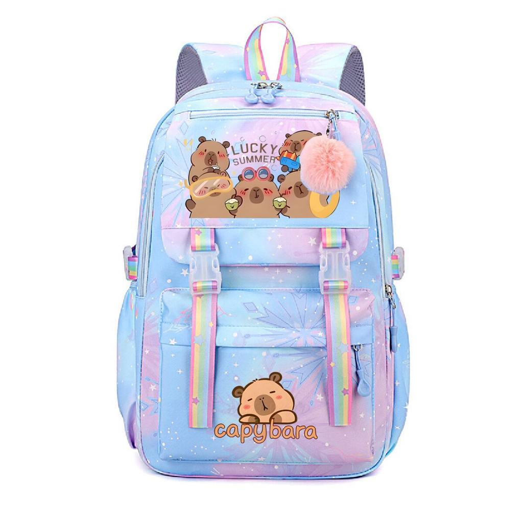 Cute Printed Children'S Lightweight Backpack, Primary And Secondary School School Bag