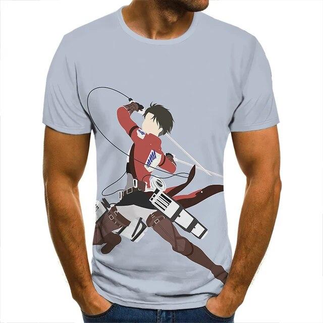 3D футболка «Атака Титанов», одежда солдата для мужчин, женщин, детей, крутые футболки с короткими рукавами, модные повседневные летние уличные одежды для мальчиков и детей