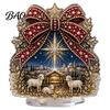 Festive Desktop Signs for Holidays Christmas Faux Diamond Painting Tabletop Ornaments, Beginner-Friendly DIY Acrylic Rhinestone Art Ornaments