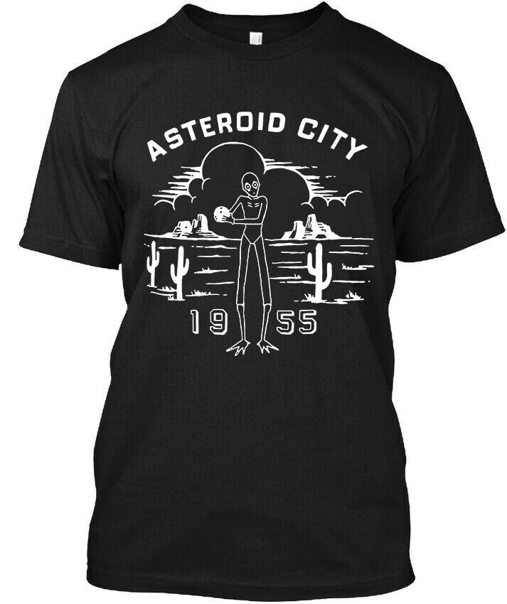 Limited New Popular Asteroid City American Comedy Drama Film Logo T-Shirt S-4XL
