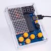 DIY Pixel Game Console Kit with Tetris - 51 Microcontroller & Loose Parts (Model HU-001)