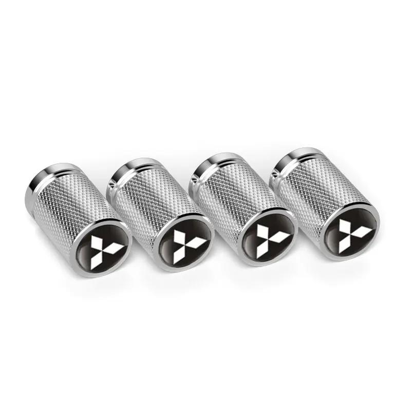 4pcs Car Styling Wheel Tire Valve Caps Covers for Mitsubishi Ralliart ASX Lancer 9 10 L200 Colt Pajero Outlander Eclipse Galant