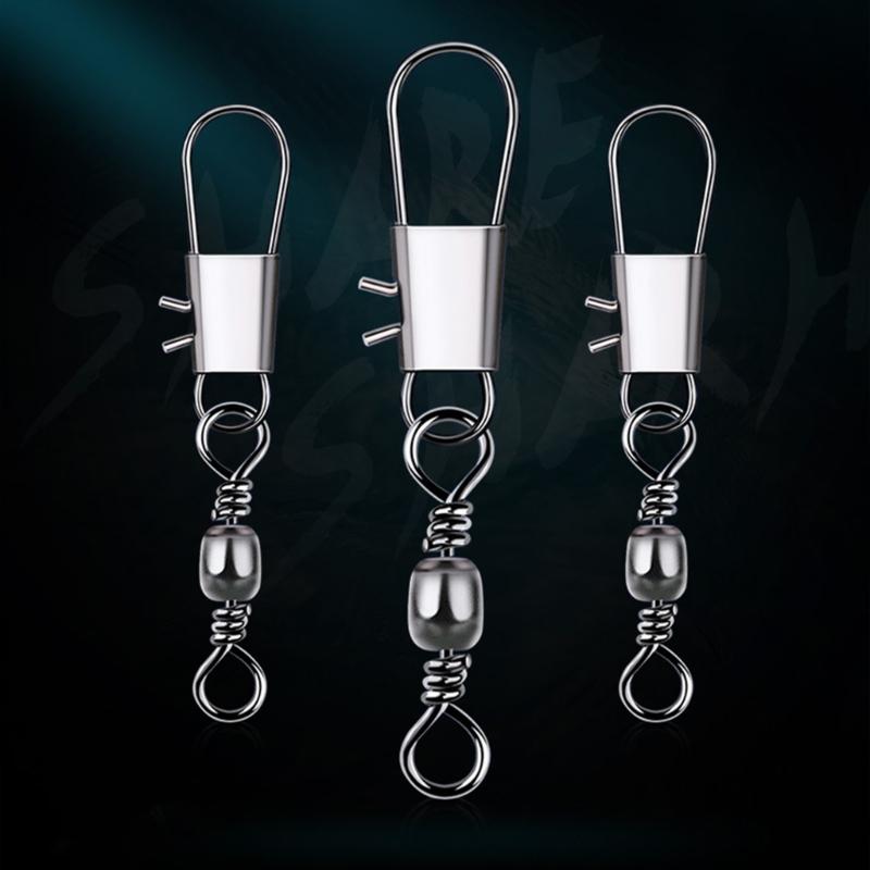 200 шт. Рыболовные вертлюжки-бочонки из высокоуглеродистой стали, Рыболовные бочонки, Соединители лески, Соединители рыболовных приманок, Инструмент, Прочный