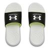 Under Armour Ansa Фиксированные Слайды GS Белый Черный Детские Кроссовки 3023789-103