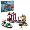 LEGO City Lego City Wharf and Cargo Ship Toy Toy Present Birthday Block Christmas Boys Girls Children 8 Years Old 9 Years Old 10 Years Old Elementary