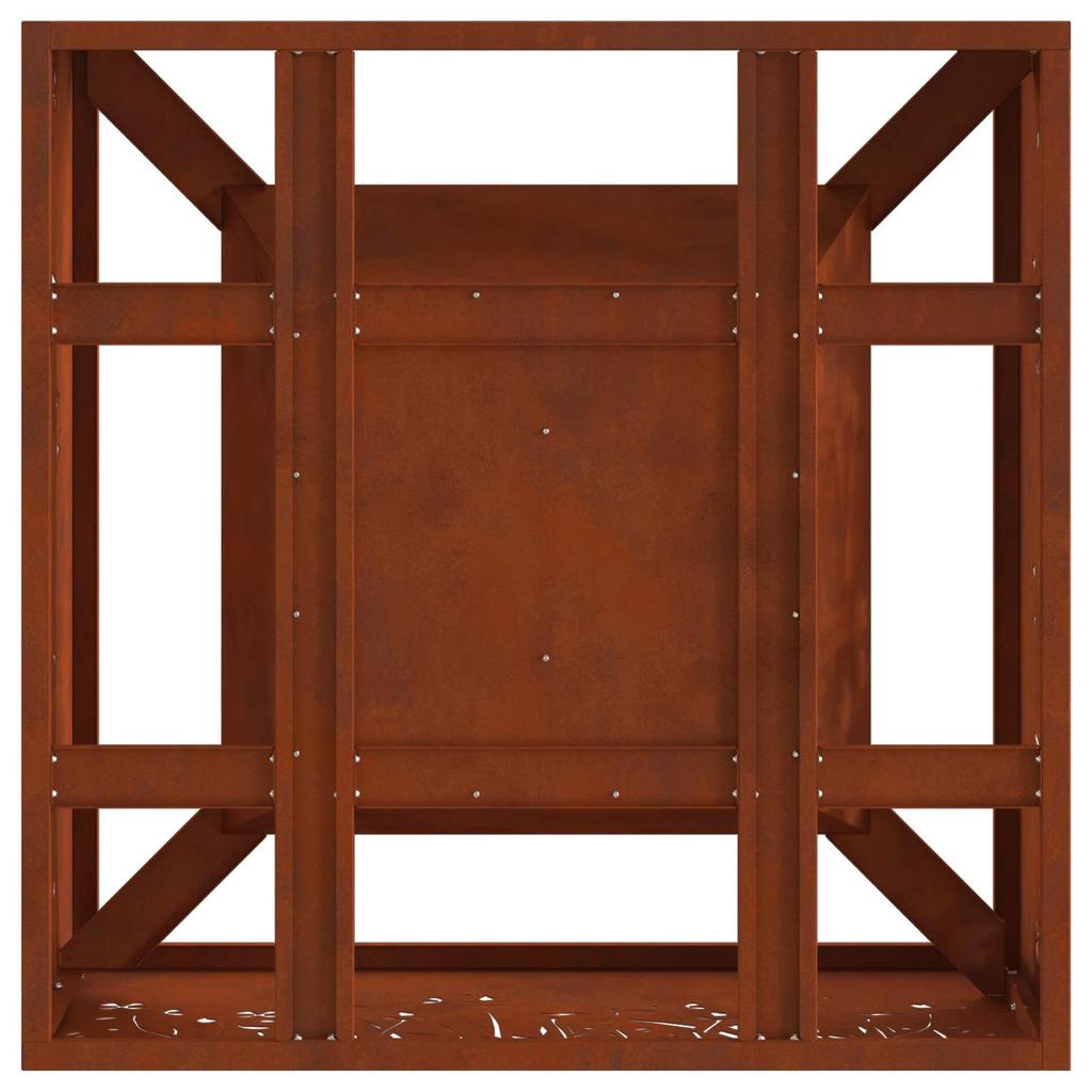Fire Pit Brown 60 x 60 x 30 cm Weatherproof Steel