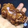Завистливый Желтый Фарфоровый Пиксю Резьба: Подарок - Новогодняя игрушка ручной работы из массива дерева
