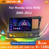 Android Car Radio Multimedia для Honda Civic RHD 2005 - 2012 Мультимедийный проигрыватель 2 Din Правый руль Навигация GPS Carplay DVD