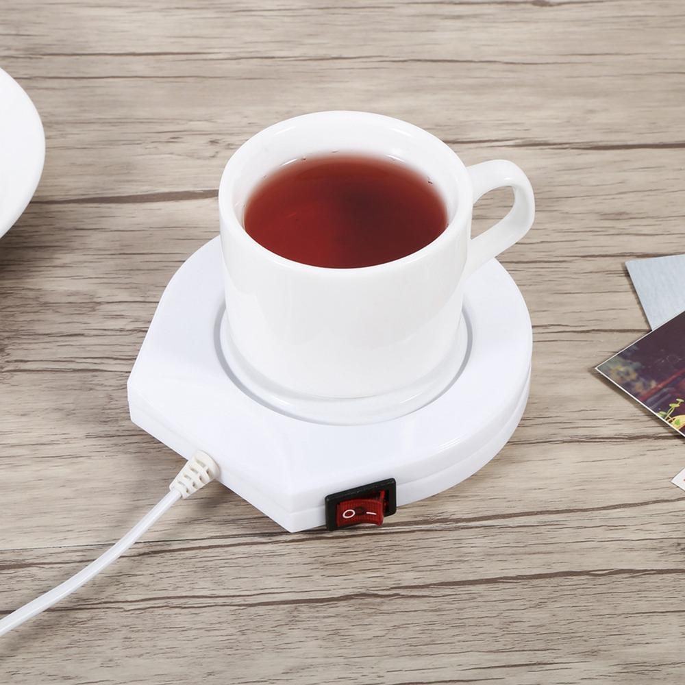 US Standard Plug Mug Warmer Uniform Heating Plate Cup Heating Pad Tea Thermal Mat  Office