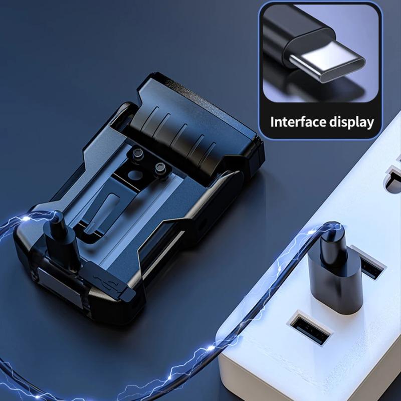 Мини EDC фонарик Type-C перезаряжаемый фонарь с магнитом клипса для шляпы 90 ° регулируемый фонарь для вспышки на открытом воздухе аварийный сигнальный фонарь