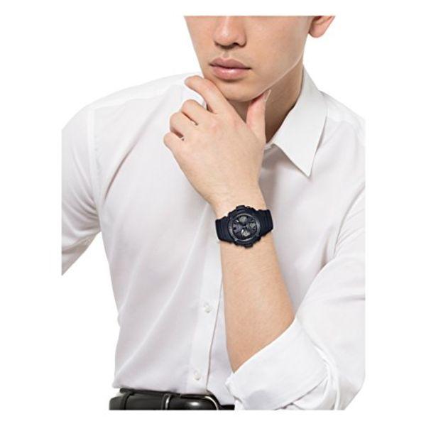 Casio Мужские часы G-SHOCK Solar AWG-M100SBB-1AJF, черные, НОВИНКА из Японии