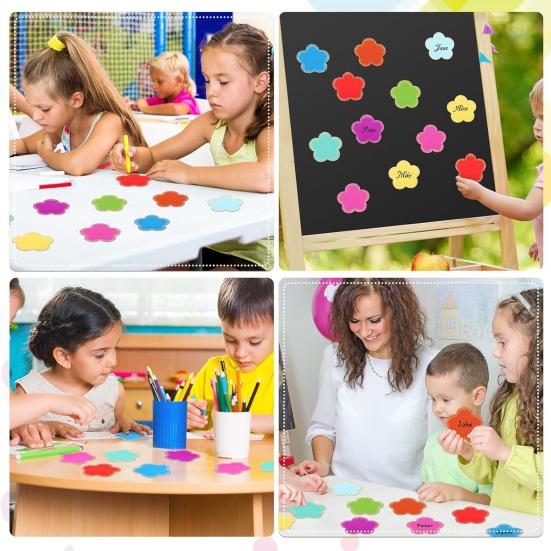 Yousheng 90 Sheets Colorful Decorative Borders Star Paper Cutting Bulletin Board Cutouts DIY Classroom Supplies