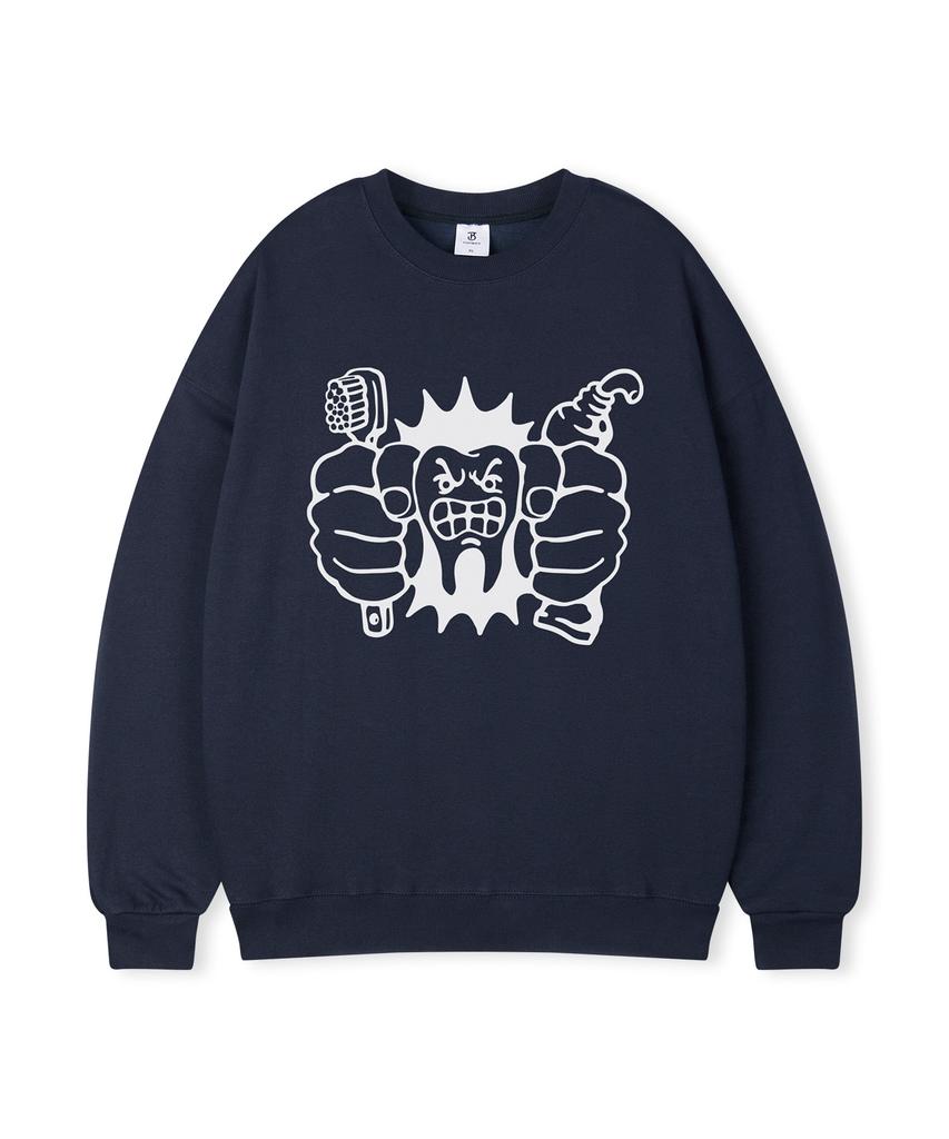 TOPBOY Dentist Oversized Printed Sweatshirt
