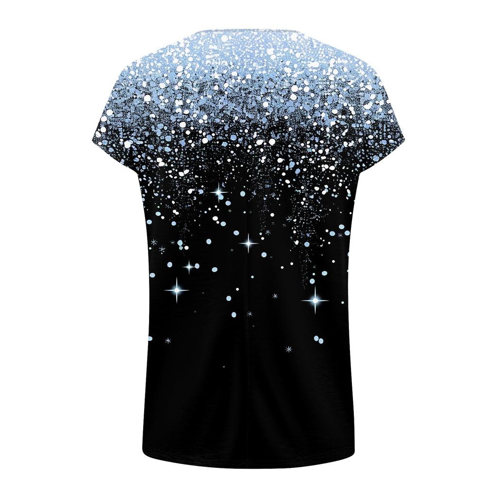 Women's V Neck T Shirts Sleeveless Tops Fashion Casual Printed Tees