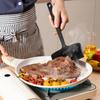Heat Resistant Silicone Japanese Omelet Spatula Anti-scalding Extended Handle Pancake Scraper Hanging Hole Widening Shovel Head