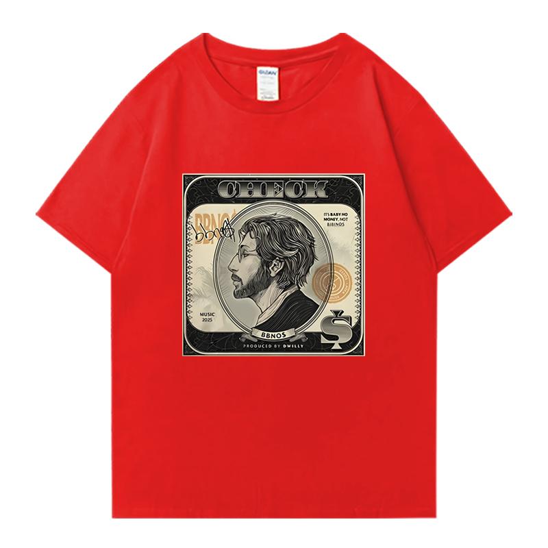 New in Hot Sale Bbno$ Check Fans Tour 2025 T Shirts Men Women Y2k Funny vintage short sleeve T-shirt Unisex 100% Cotton clothing
