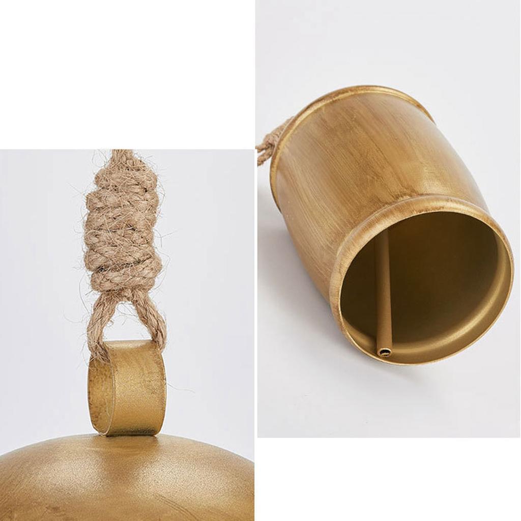 Рождественский колокольчик, подвеска, золото, винтажный коровий колокольчик, украшение для рождественской елки