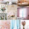 150x100/500cm Soft Transparent Organza Fabric For Wedding Decoration, Background Cloth, Handmade DIY Decorative Fabric TJ0031