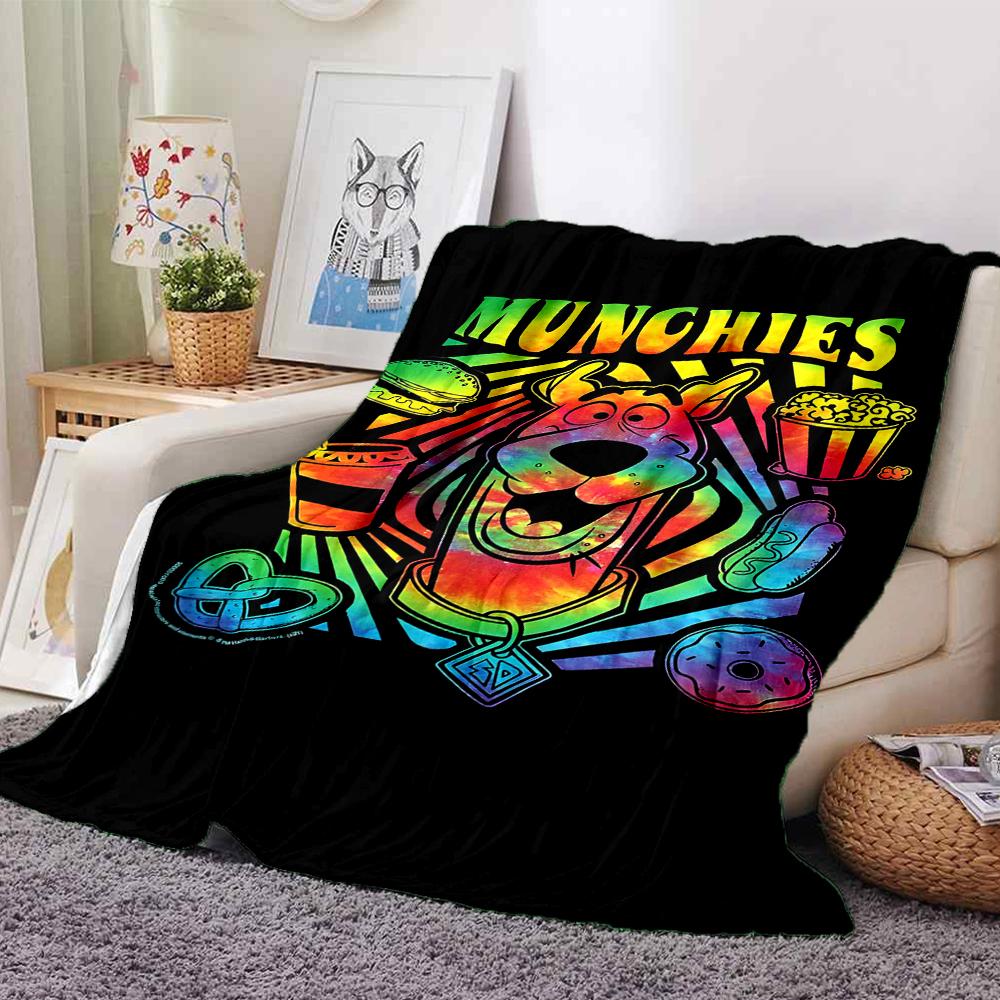Scooby-Doo Theme Printed Blanket - Perfect for Couch, Bed, Travel & Outdoor Use | Machine Washable, Cozy & Durable.