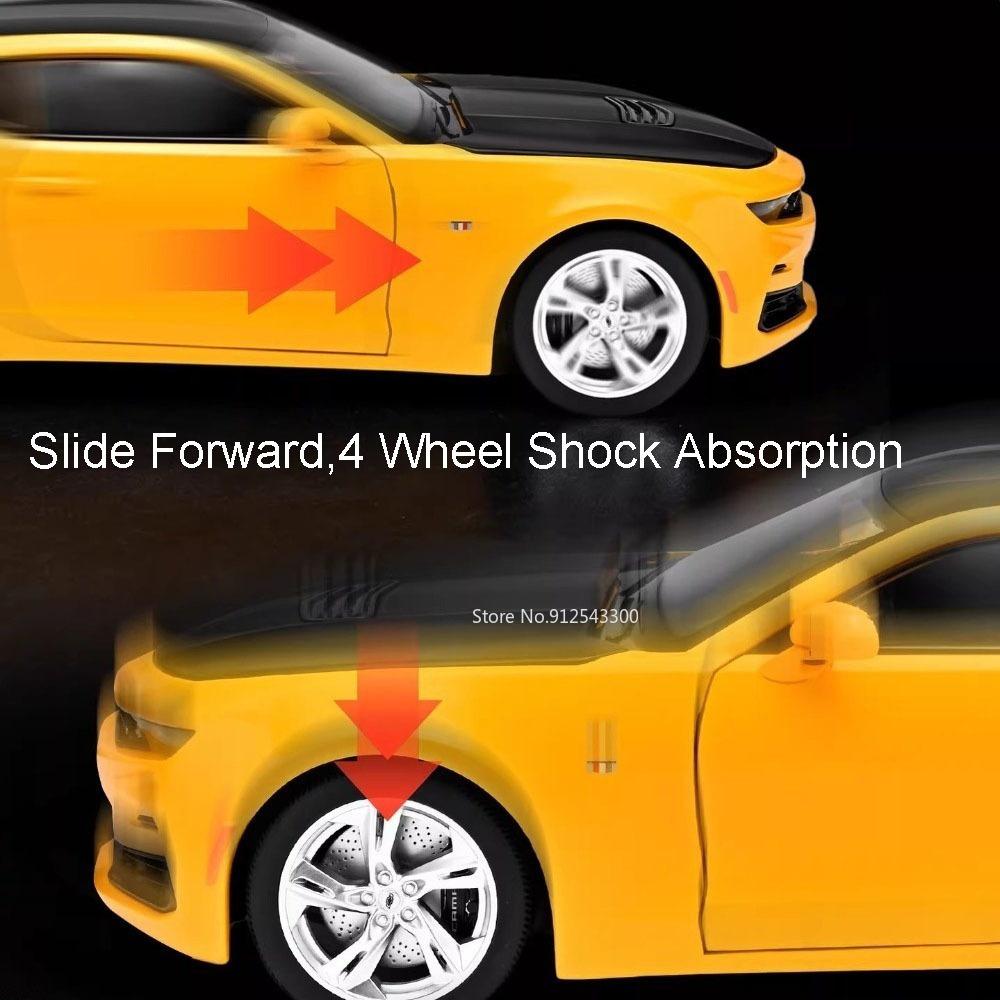 Большой 1:Модель автомобиля Camaro 530LI Масштаб 1:18 Игрушка Скользящая подвеска Регулируемые сиденья Высокая симуляция Модели спортивных автомобилей Подарки для детей