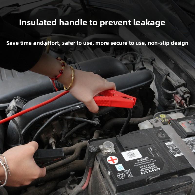 3M4M Car Battery Jumper Cable Boost Cable Line Emergency Jumper Starter Lead Extended And Thickened Double Headed With Clamp