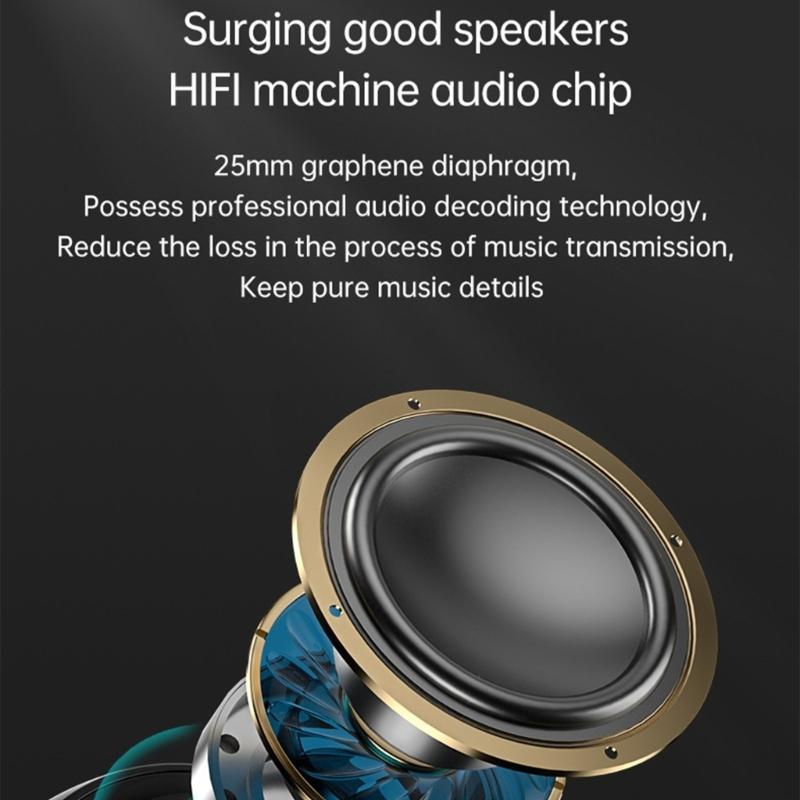 Portable BT5.1 Speaker with HIFI Sound Bass Boost and with Clock Alarm for Home Office Use