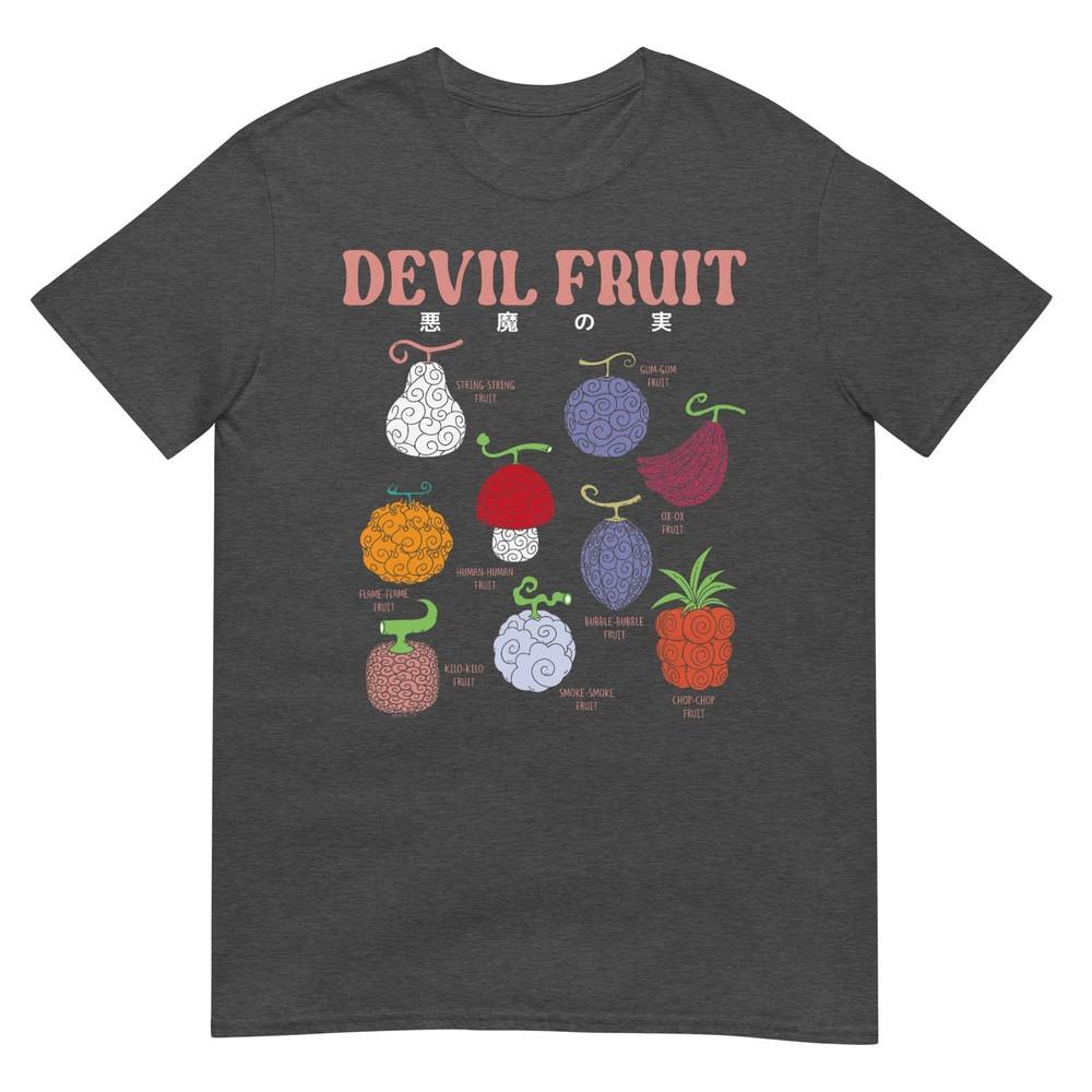 One Piece Anime Devil Fruit Varieties Illustration TShirt